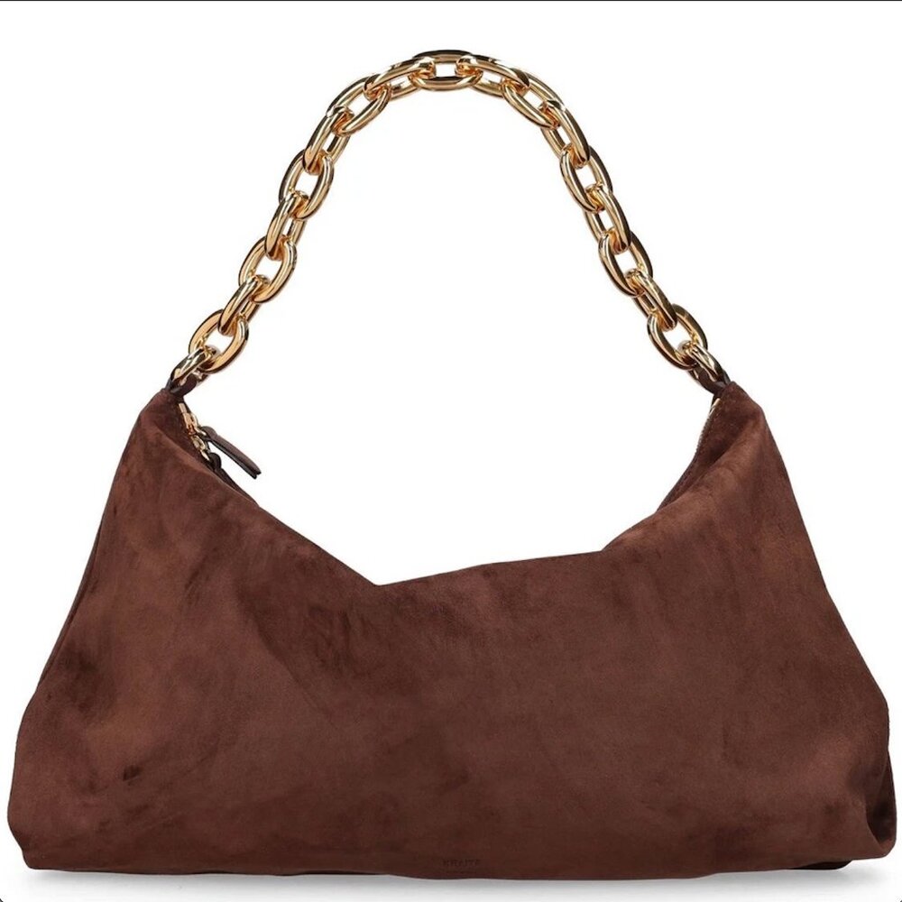 KHAITE Clara Bag in Coffee Suede NWT $2700 - Picture 3 of 5